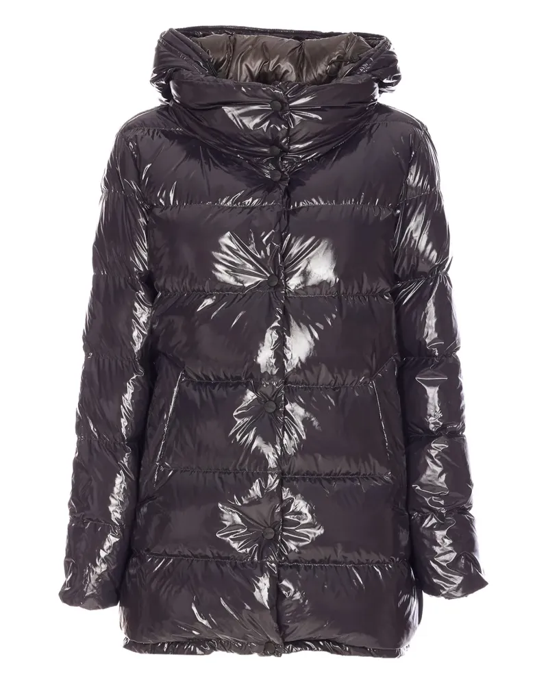 Herno Mantel mit Druckknöpfen - Grau Grau