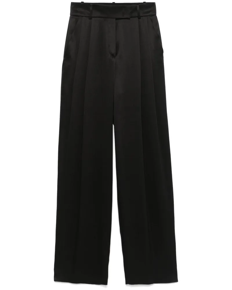 Giorgio Armani Klassische Seidenhose - Schwarz Schwarz