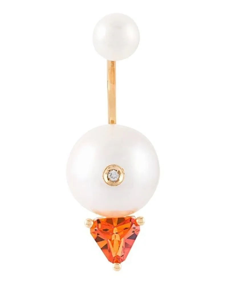 Delfina Delettrez 18kt 'Trillion' Gelbgoldohrring - Metallic Metallic