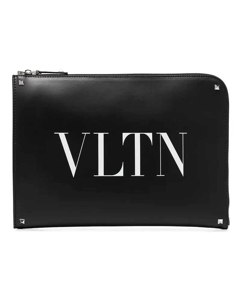 Valentino Garavani VLTN Aktentasche - Schwarz Schwarz