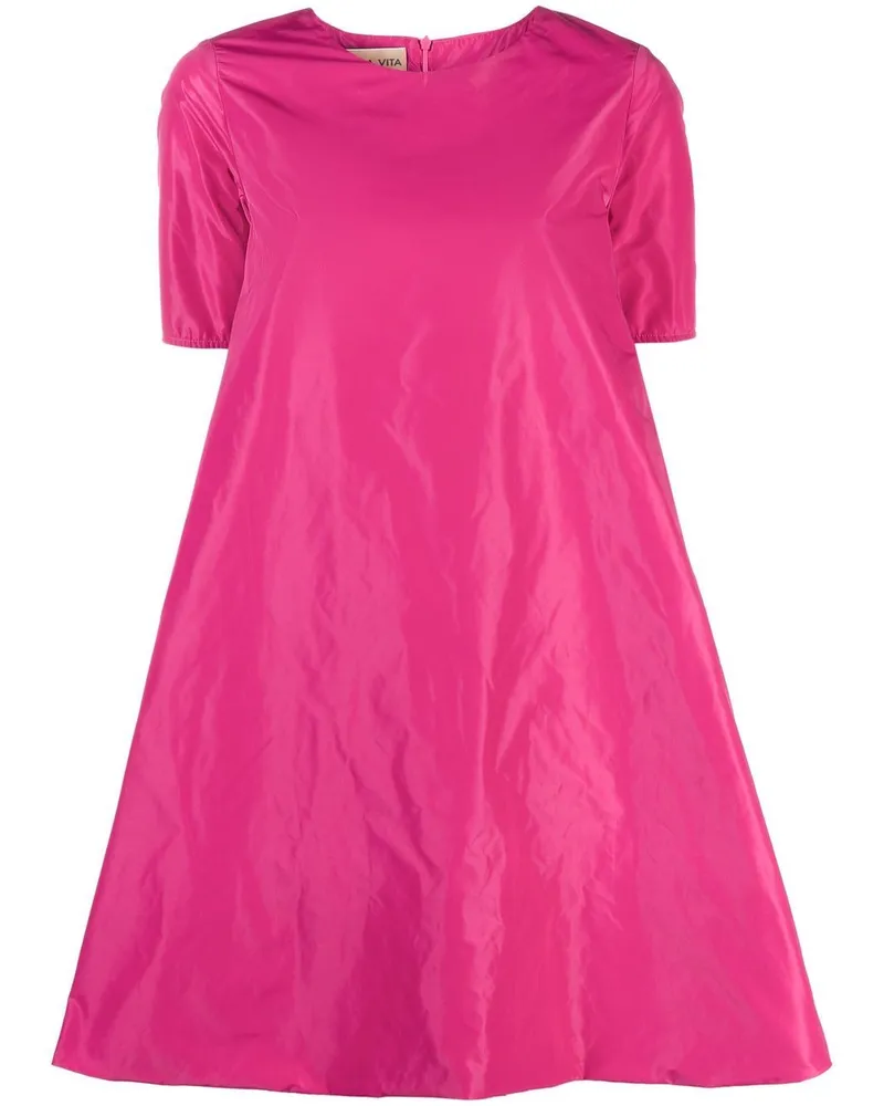 Blanca Kleid mit rundem Ausschnitt - Rosa Rosa