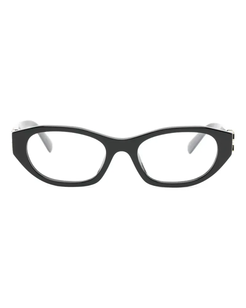 Miu Miu logo-plaque glasses - Schwarz Schwarz