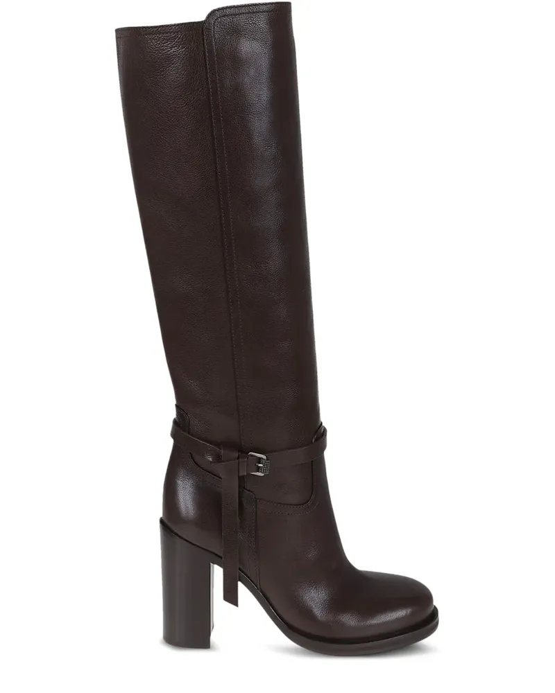 Brunello Cucinelli Stiefel mit Schnalle 100mm - Braun Braun
