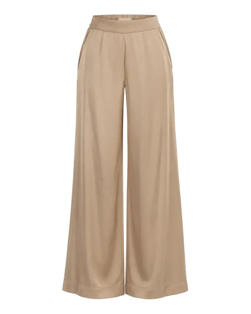Kaos elasticated-waistband palazzo pants - Nude Nude