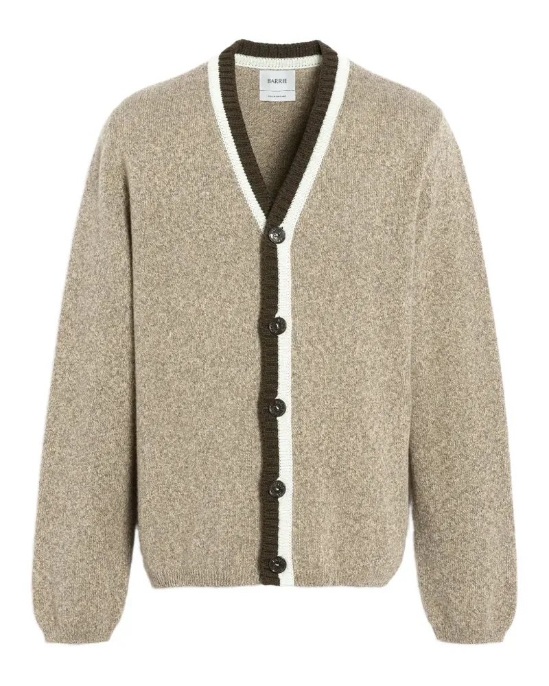 Barrie Kaschmircardigan mit V-Ausschnitt - Nude Nude