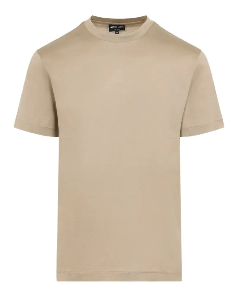 Giorgio Armani T-Shirt aus Seide - Nude Nude
