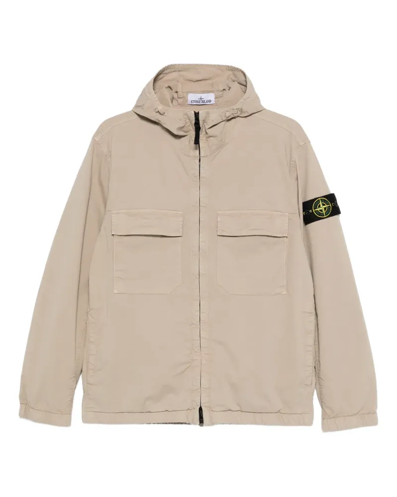 Stone Island hooded pocket jacket - Nude Nude