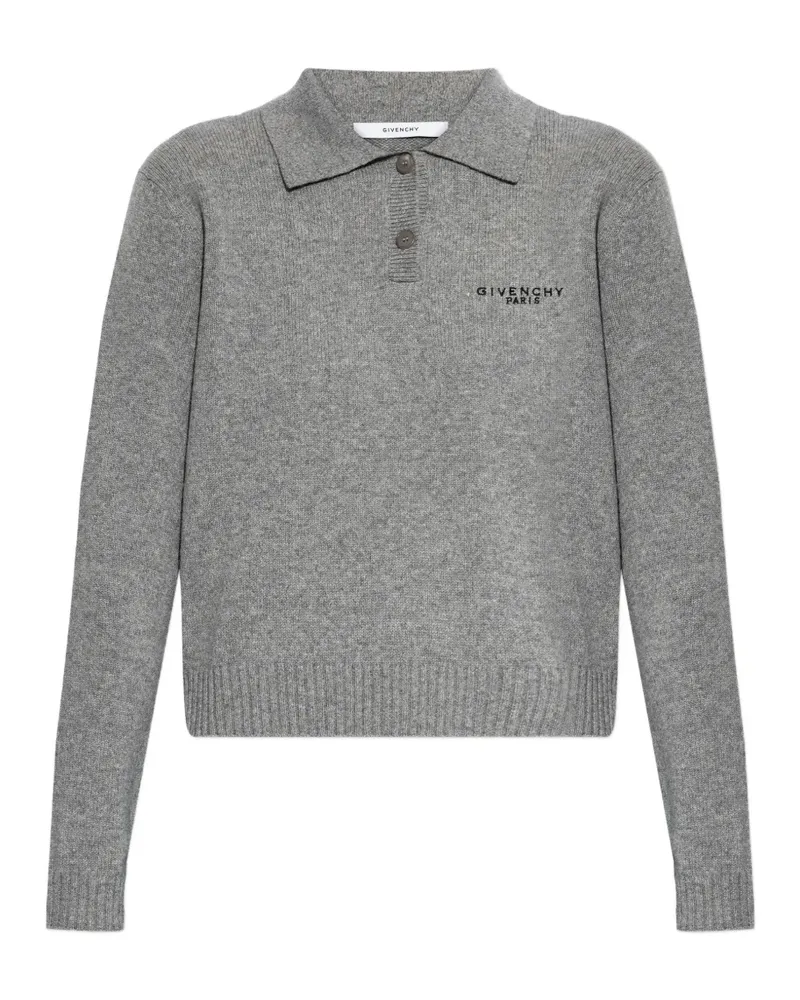Givenchy Langärmeliges Poloshirt - Grau Grau