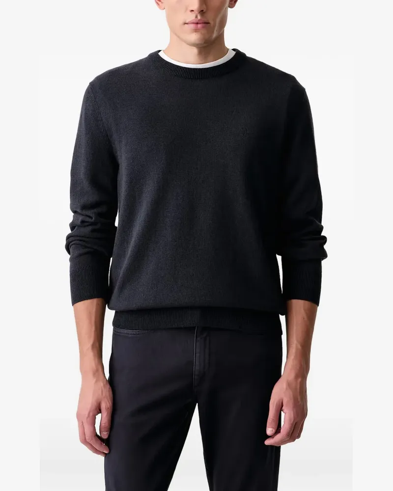 Marc O'Polo Pullover mit Logo-Stickerei - Blau Blau