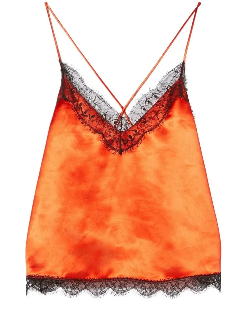 Emilio Pucci Camisole-Top mit Spitze - Orange Orange