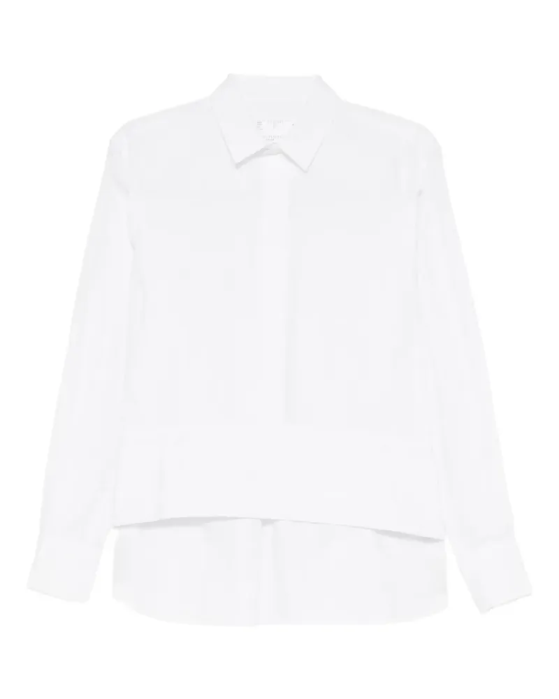 Sacai T-Shirt im Layering-Look - Weiß Weiß