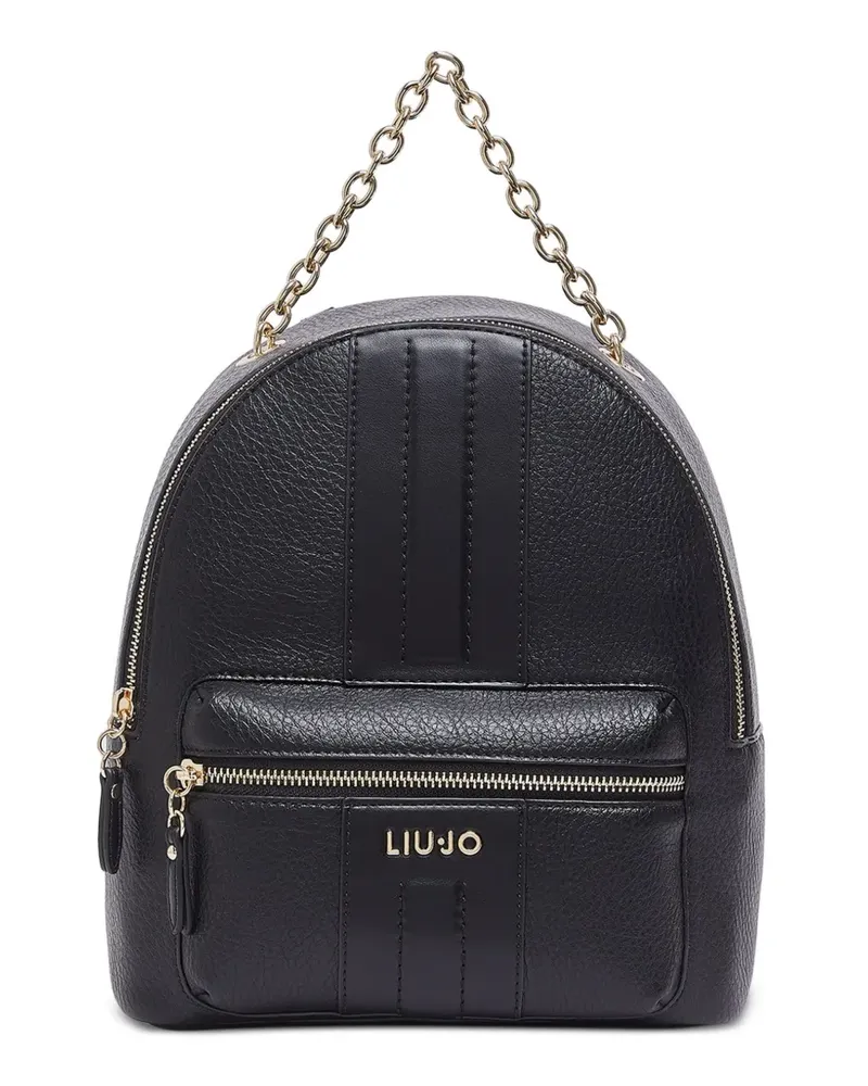 Liu Jo backpack with chain detail - Schwarz Schwarz