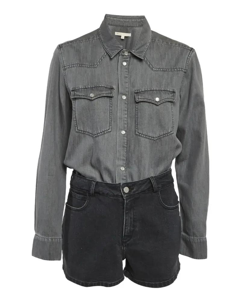 Maje denim playsuit - Grau Grau