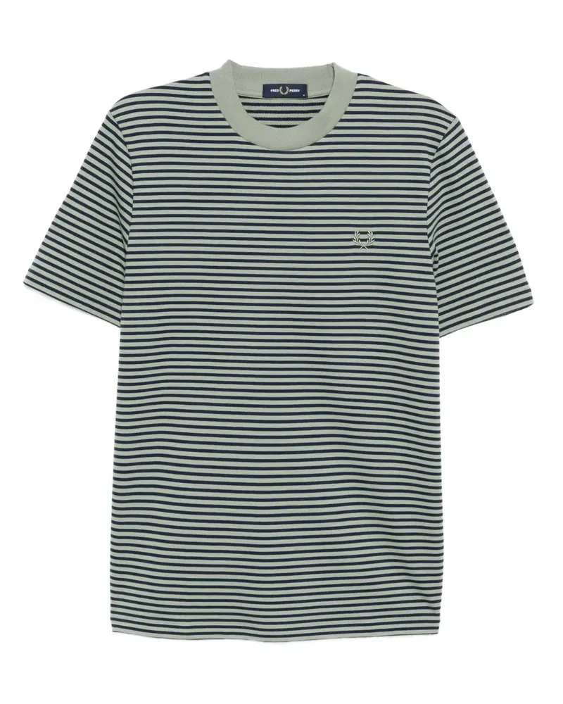 Fred Perry T-Shirt mit Logo-Stickerei - Grün Grün
