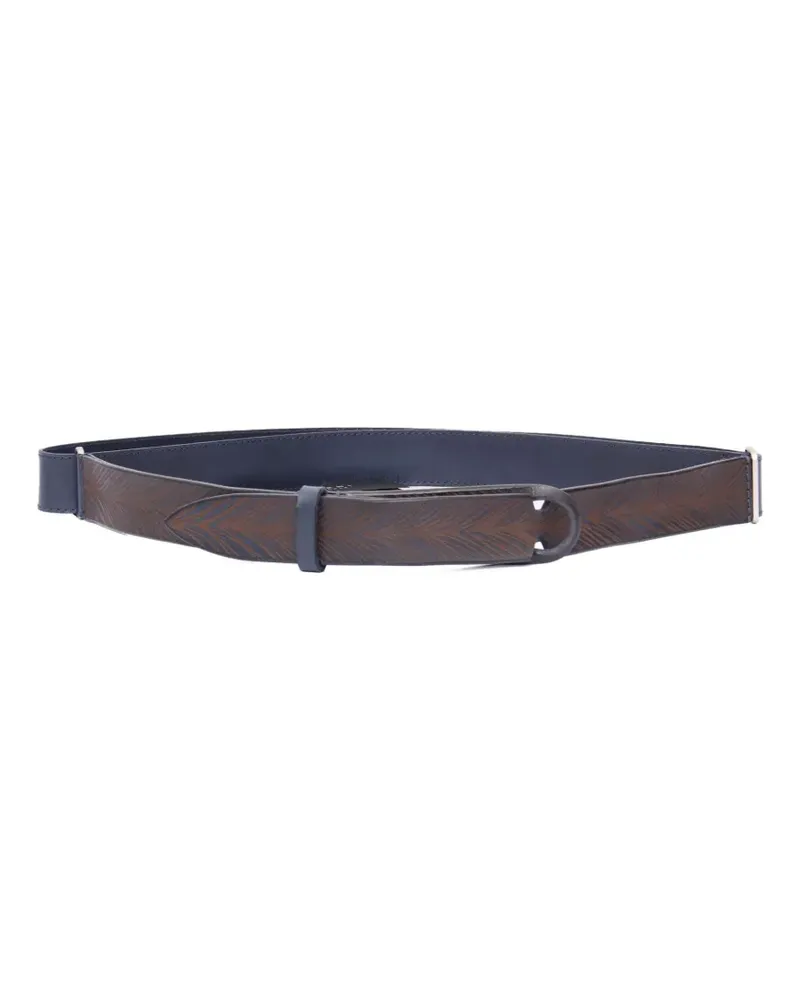 Orciani patterned belt - Blau Blau