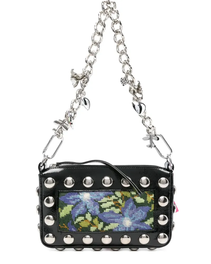 CHOPOVA LOWENA Fillie Schultertasche mit Nieten - Schwarz Schwarz