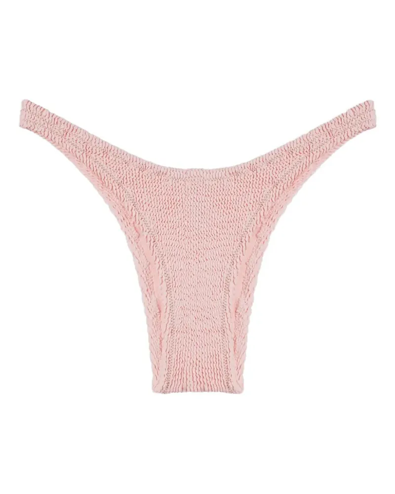 Reina Olga Ginny crinkled bikini bottoms - Rosa Rosa
