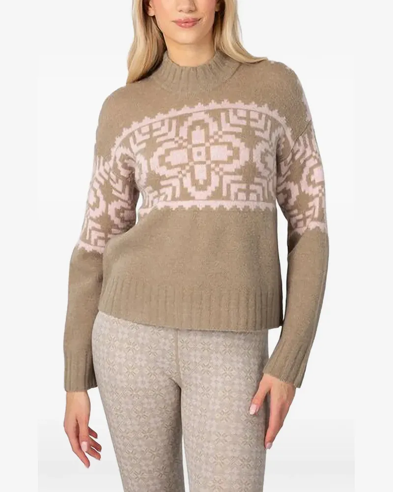 Kari Traa Disa fair isle-knit high-neck sweater - Nude Nude