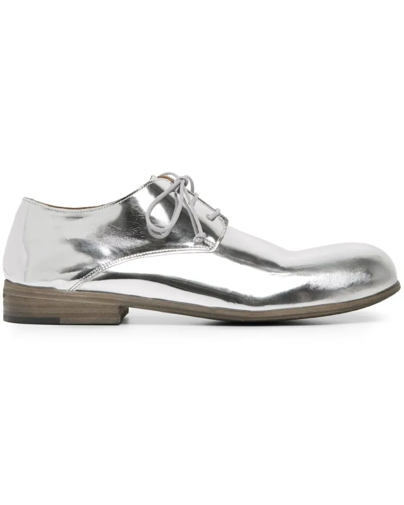 Marsèll Derby-Schuhe aus Metallic-Leder - Silber Silber