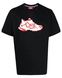 Mostly Heard Rarely Seen T-Shirt mit Red Runner-Print Schwarz