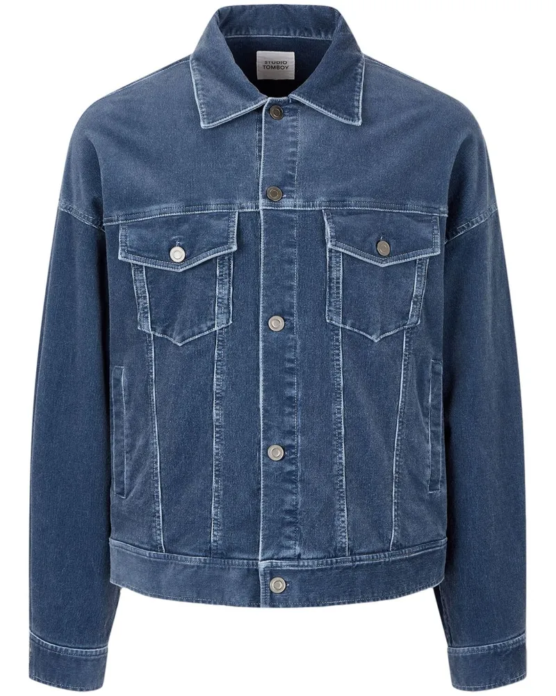 STUDIO TOMBOY Cordjacke mit Taschen - Blau Blau