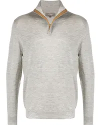 N.Peal The Regent zip-up Pullover Grau