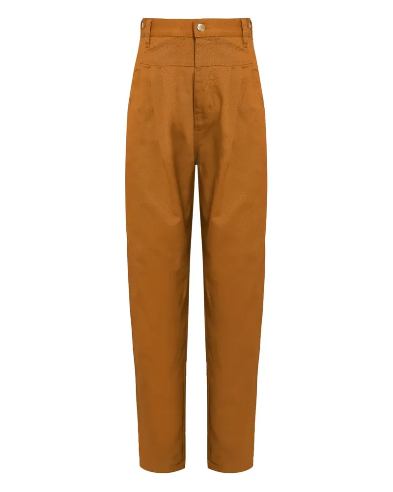 Amapô Hose mit Faltentaschen - Braun Braun