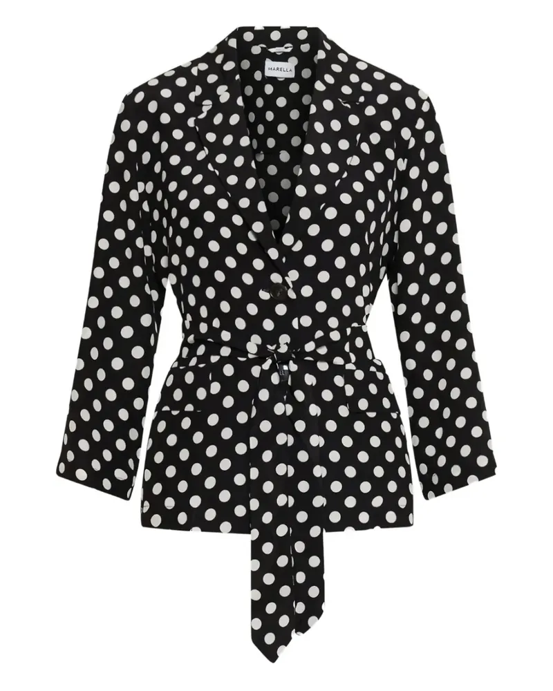 MARELLA Livia Jacke mit Polka Dots - Schwarz Schwarz