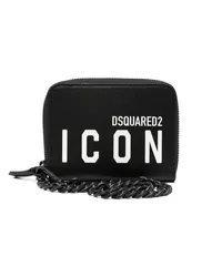 Dsquared2 Portemonnaie mit Logo-Print Schwarz