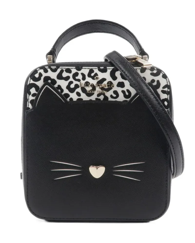 Kate Spade Mini-Tasche mit Leopardenprint - Schwarz Schwarz