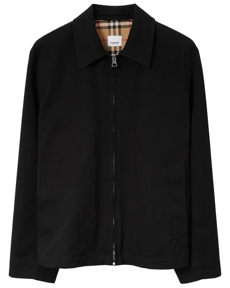 Burberry Jacke mit Ritteremblem - Schwarz Schwarz