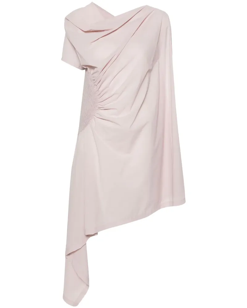 Issey Miyake Drapiertes Kleid im asymmetrischen Look - Rosa Rosa