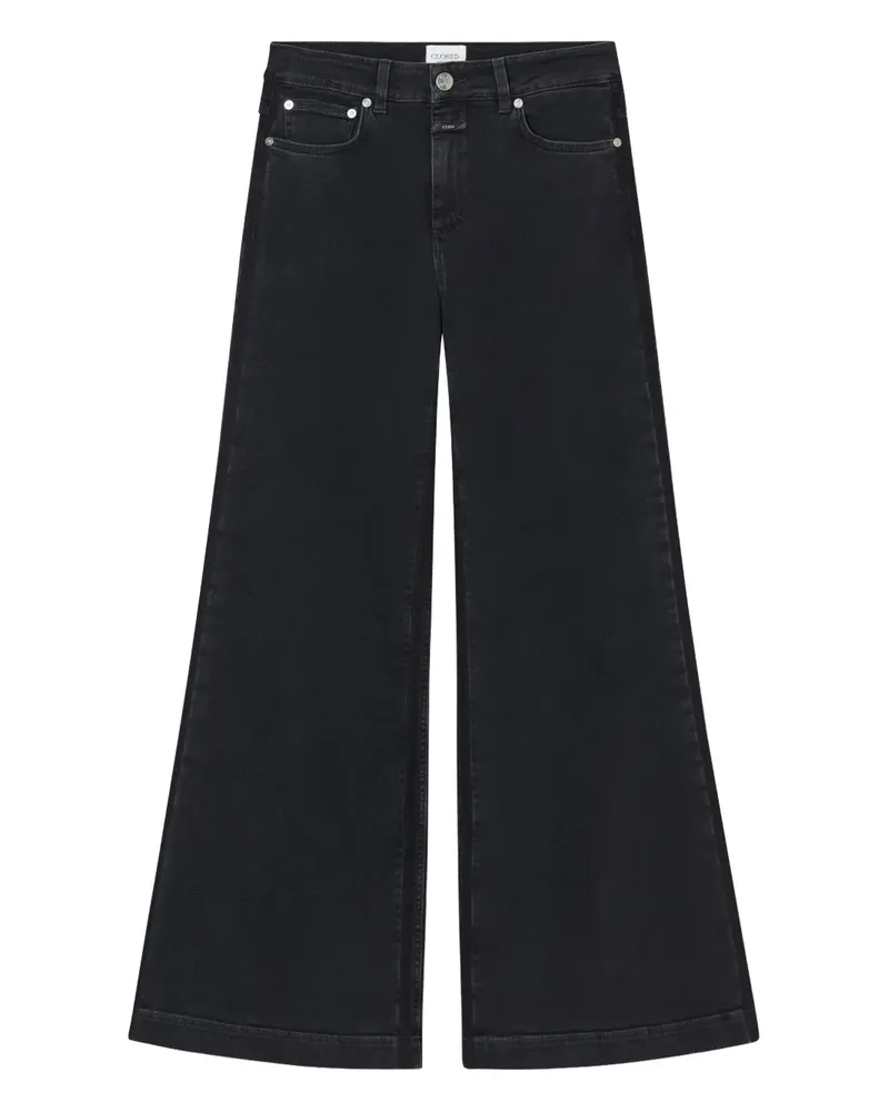 Closed Jeans mit Logo-Patch - Schwarz Schwarz