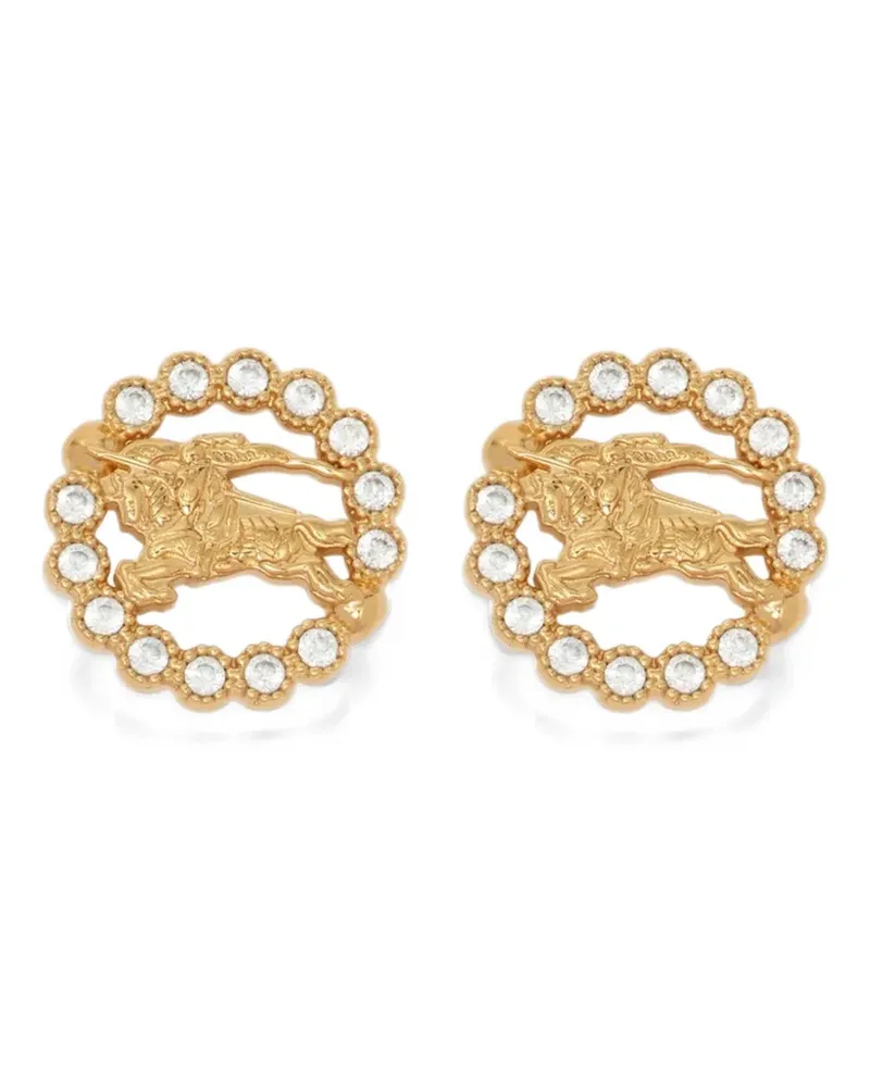 Burberry Knight Pavé stud earrings​ - Gold Gold
