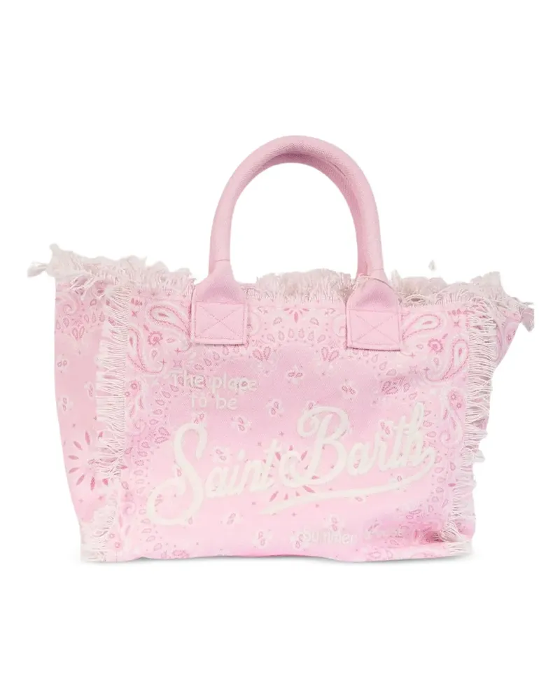 MC2 Saint Barth Fransen-Rucksack mit Paisley-Print - Rosa Rosa