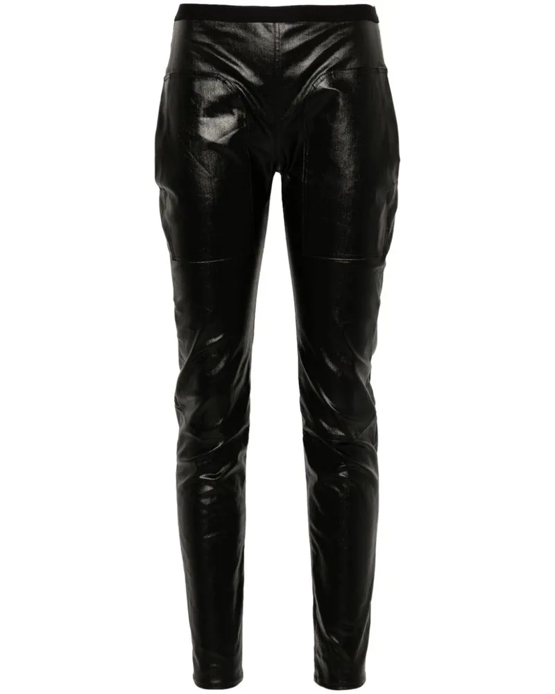 Rick Owens Leggings mit beschichtetem Finish Schwarz