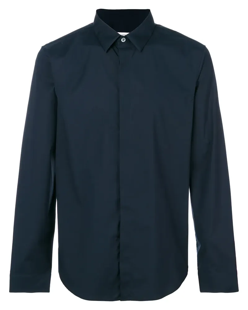 Jil Sander Hemd mit verdecktem Verschluss - Blau Blau