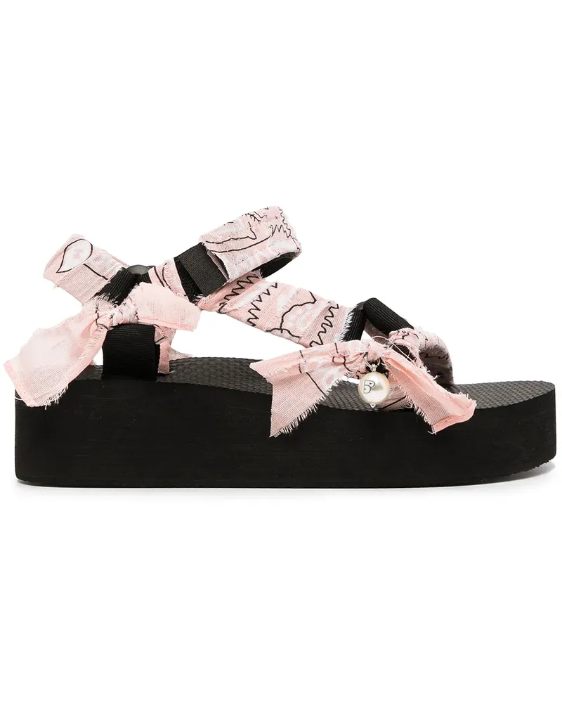 BAPE Sandalen mit Bandana-Print - Schwarz Schwarz