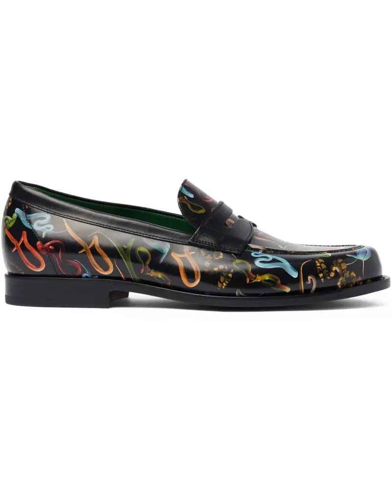Scarosso Loafer mit grafischem Print - Schwarz Schwarz