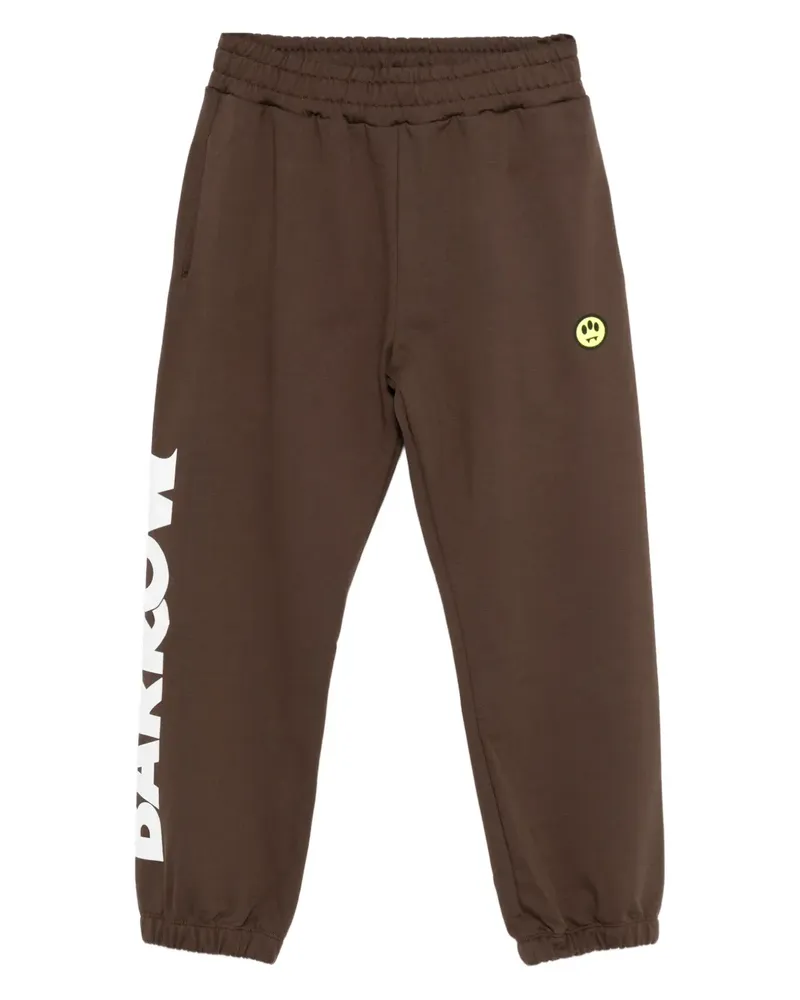BARROW Jogginghose mit Logo-Print - Braun Braun