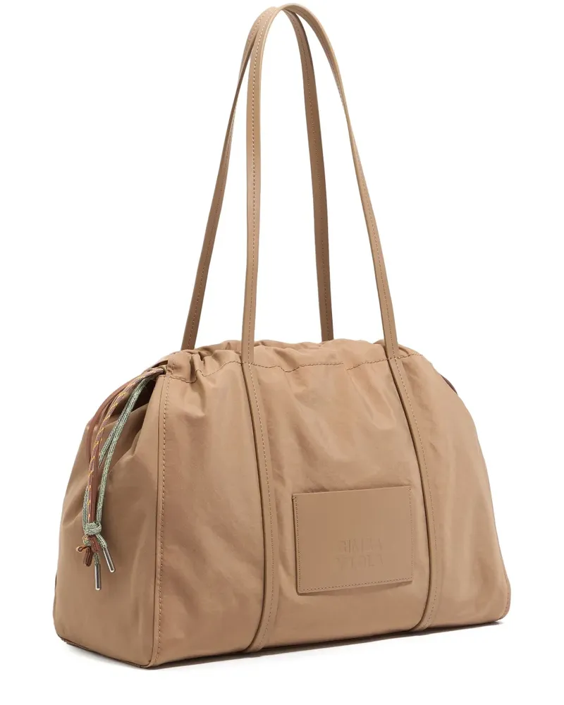 BIMBA Y LOLA Umhängetasche mit Logo-Applikation - Nude Nude