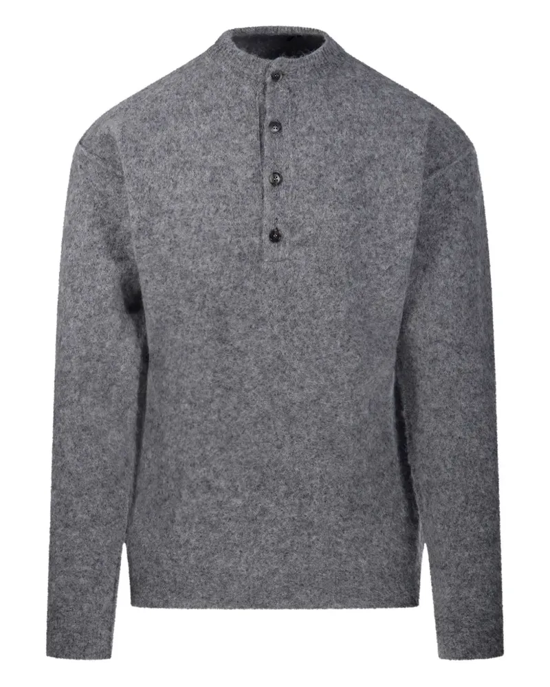 Haikure button-fastening sweater - Grau Grau