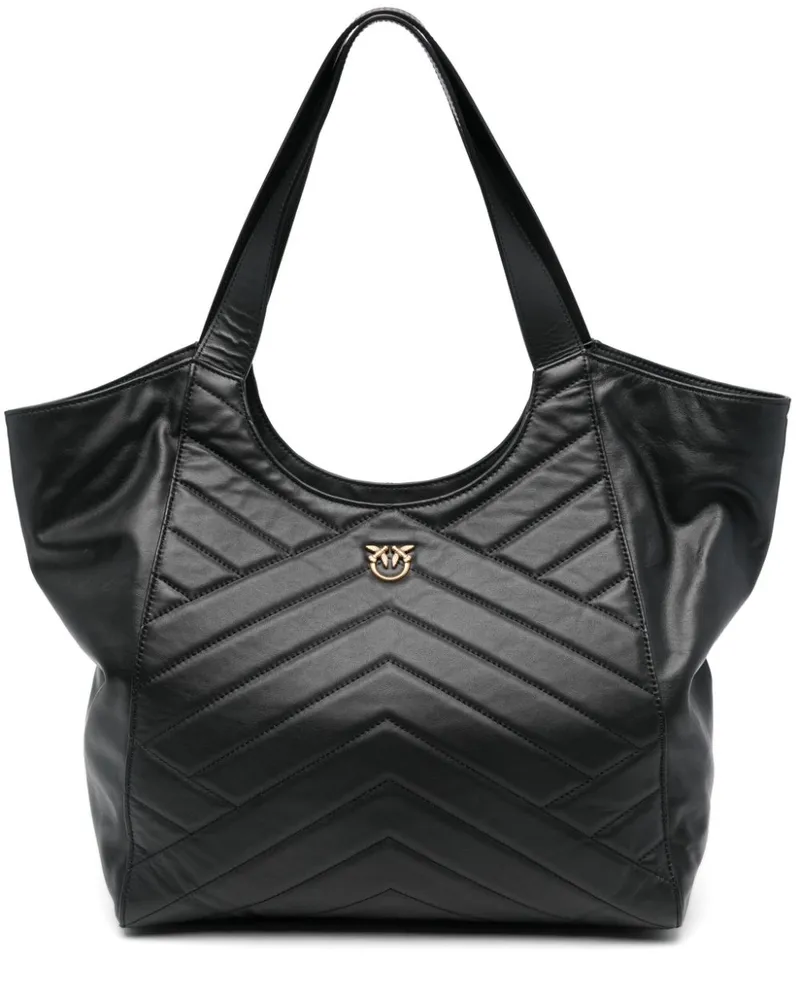 Pinko Gesteppte Handtasche - Schwarz Schwarz