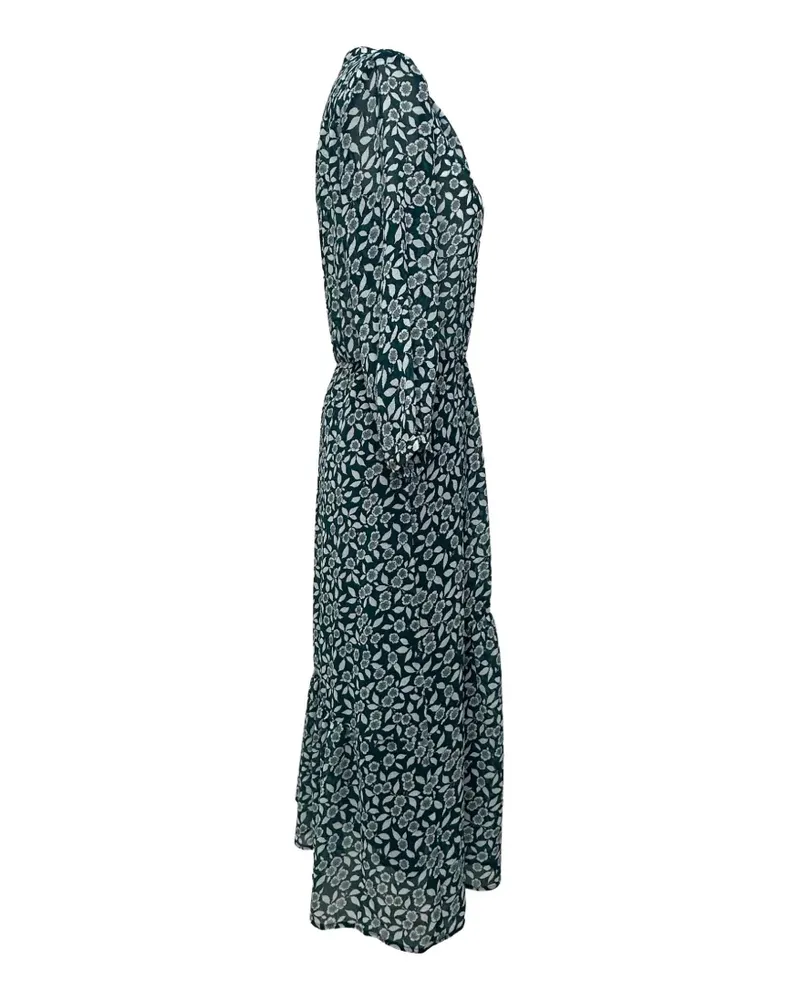 ba&sh Bonnie floral-print shirt midi dress - Grün Grün