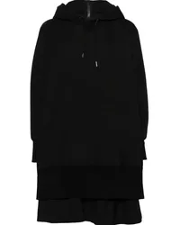 Sacai Sweatshirt im Layering-Look Schwarz