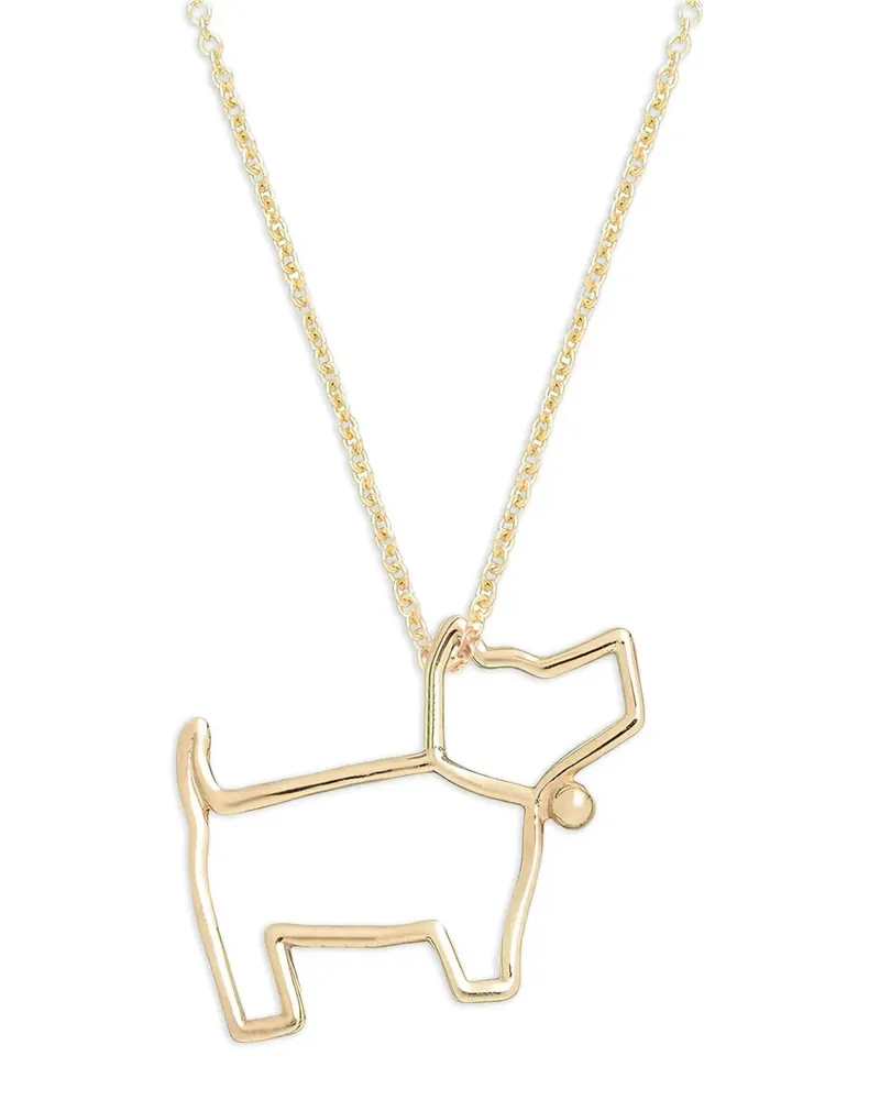 Aliita 9kt Gelbgoldhalskette in Hundeform Gold