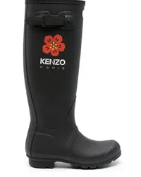 Kenzo x Hunter Boke Flower Stiefel 30mm Schwarz