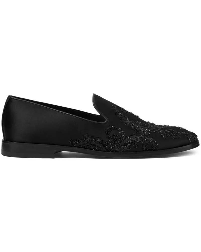 Versace Barocco Medusa Slipper - Schwarz Schwarz