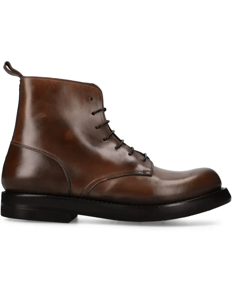 Premiata Oxford-Schuhe aus Leder - Schwarz Schwarz