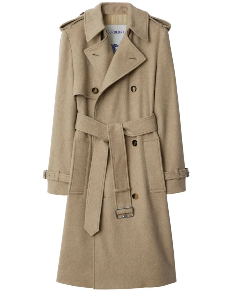 Burberry Doppelreihiger Trenchcoat - Nude Nude